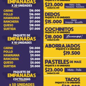 Menú Congelados Rika´s