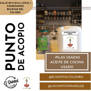 Recoleccion Pilas y aceite usado El Quintal