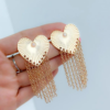 aretes lluvia Corazón divina gracia