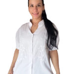 Blusa blanca bordada 120-O24