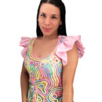 Blusa bordada colorida 175-HA9