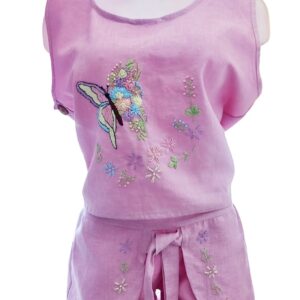 blusa y short mora rosess