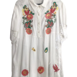 Blusón blanco floreado105-HA7