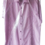 Camisa bordada rosa175-HA5