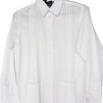 guayabera blanca bordada 105-O19