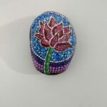 piedra flor rosada y roja