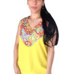 vestido amarillo bordado colores bordados gladys