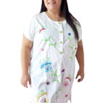 Vestido blanco bordado 165 -O15