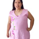 vestido mora bordado rousess