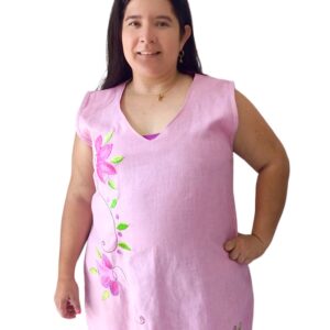 vestido mora bordado rousess