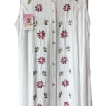vestido sisa bordado flor bordados gladys