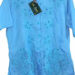 Blusa azul bordada Bordados La Gorda artesana 130 LG (23)