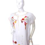 Blusa blanca bordado colibrí 155 CB(39)