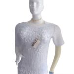 Blusa en tejido patecabra blanca 240 CB(13)