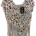 Blusa tejida a mano colores claros diseño flores Bordados La Gorda artesana 210 LG (1)