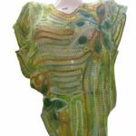 Blusa tejida a mano tonos verde Bordados La Gorda artesanal 210 LF (30)