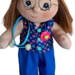 Muñeca de trapo Doctora 75 ME (31)- Muñequería Elena