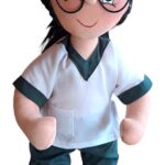 Muñeca de trapo Enfermera personalizada 75 ME (36)- Muñequería Elena