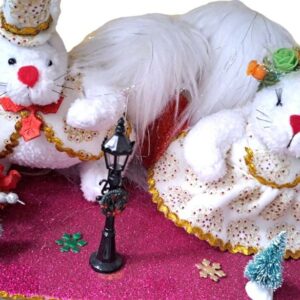 Muñecos de trapo para centro de mesa navideño 65 ME(45)- Muñequería Elena
