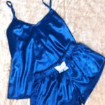 Pijama azul en satín DE(5)
