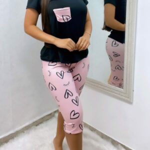 Pijama corazones capri DE(9)