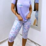 Pijama dama capri lila ED(8)