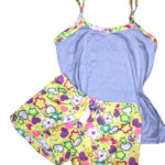 Pijama en short etampada DE(17)
