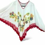 Ruana bordada Bordados La Gorda artesanal 100 LF (49)