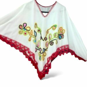 Ruana bordada Bordados La Gorda artesanal 100 LF (49)