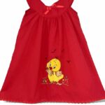 Vestido rojo talla 2 Bordados La Gorda artesana 80 LG (59)