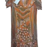 Vestido tejido a mano puntada de bruja talla xl Bordados La Gorda artesanal 720 LF (61)