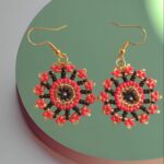 Arete mandala hecho a mano 20 B (12)- Bisu Moda Creativa