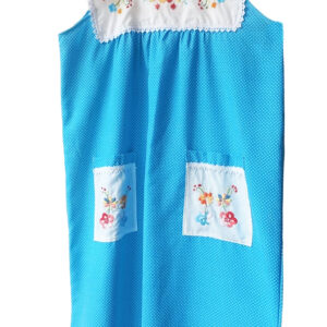 Batola azul bolsillos bordados-HA16