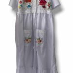 Batola bordada en el cuello y bolsillos F66-140