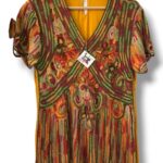Blusa bordada colores tierra F13-210
