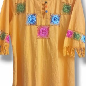 Blusa bordada amarilla F40-100