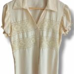 Blusa bordada beige F37-130