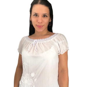 blusa bordada blanca 105-HA10