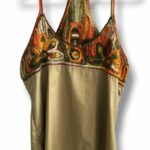 blusa bordada sin mangas F69-100