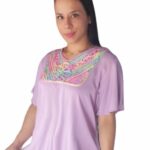 Blusa lila bordada130-M6