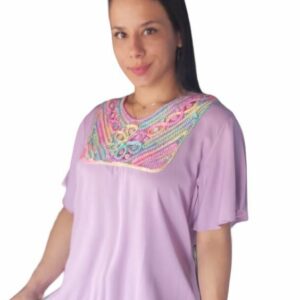 Blusa lila bordada130-M6