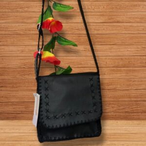 bolso en cuero negro unisex 60 F(8)