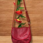 bolso en cuero rojo 60 F(10)
