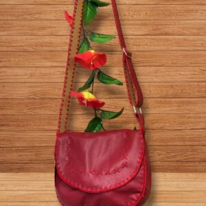 bolso en cuero rojo 60 F(10)
