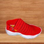 Tenis tejidos a mano rojo 90 F(43)- Artesanías Jumalu