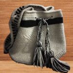 Tula tejida a mano beige 60 F(34)- Artesanías Jumalu