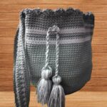 Tula tejida a nabi color gris 60 F (54)- Artesanías Jumalu