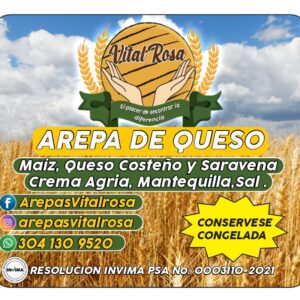 arepa de queso- vital rosa