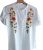 Blusa blanca bordado flores – Bordados Gladys