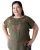 Blusa bordada verde oliva – Bordados One